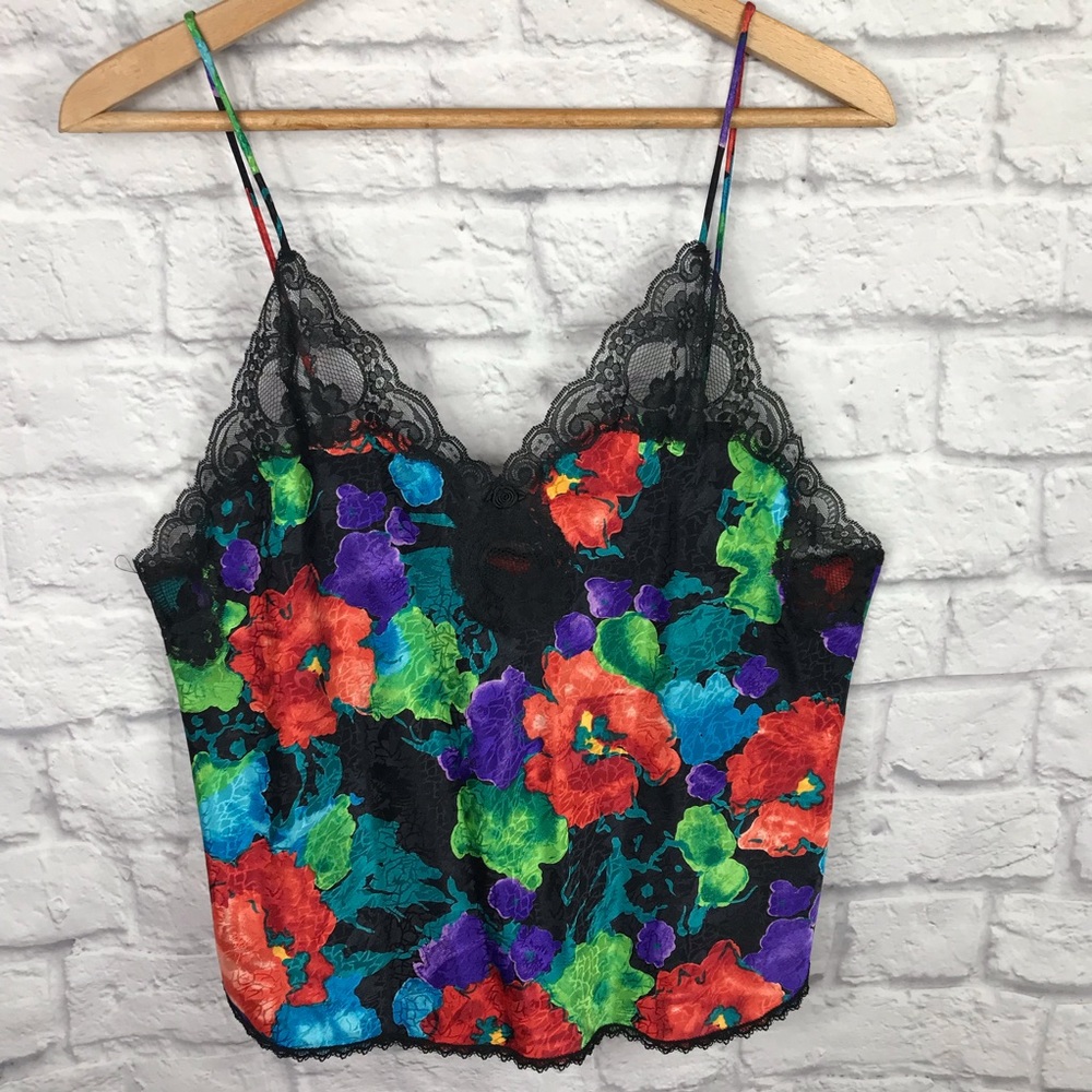 Floral Cropped Tank Top